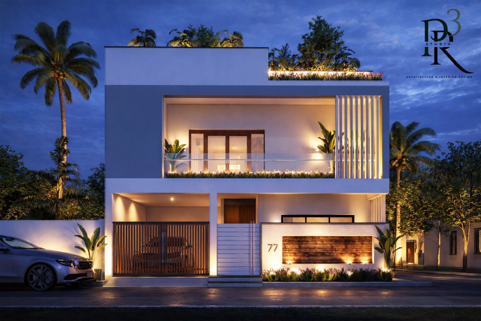 Sanjay Residence — modern two-storey house exterior